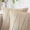 Wavy Line Velvet Pillowcase - Modern Minimalist Living Room Decor
