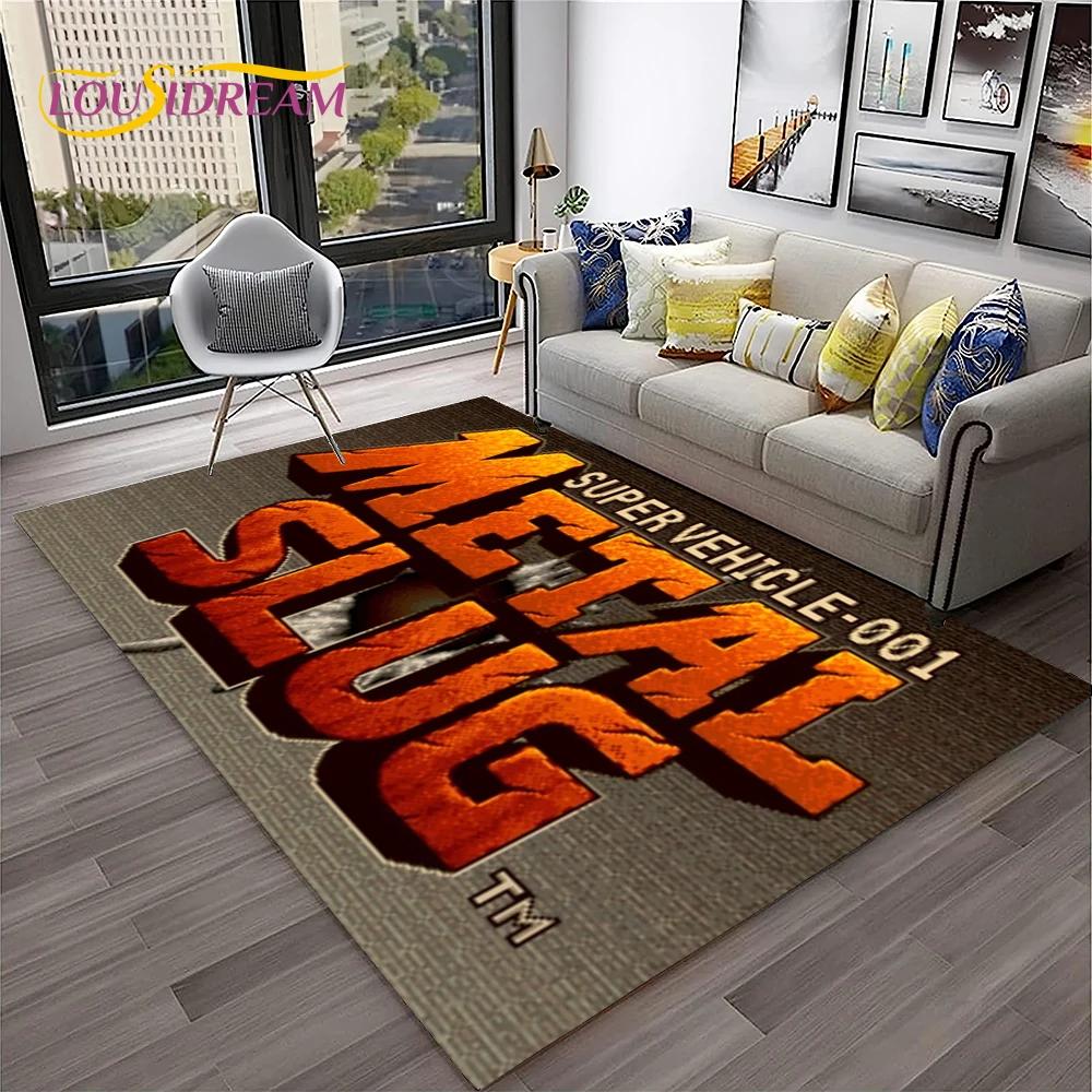 Cartoon Metal Slug Gamer Retro Game Carpet Rug for Home Living Room Bedroom Sofa Doormat Decor,kids Area Rug Non-slip Floor Mat