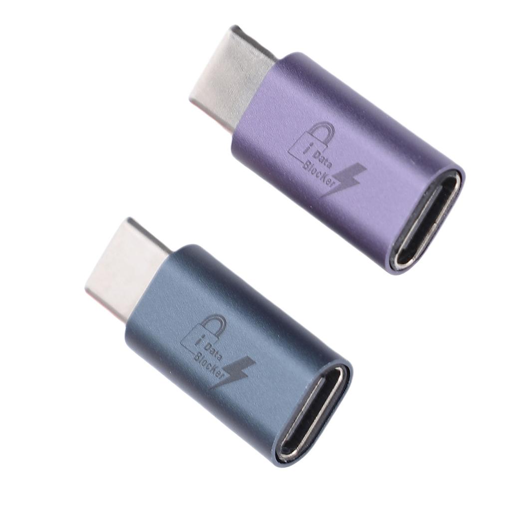 2PCS USB C to C Data Blocker Anti Jacking Refuse Hacking USB Data Blocker Only for Safe Charging