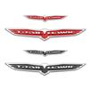 Jeep Grand Commander Compass 3D Metal Car Emblem - Mountain Climbing Eagle, Khaki Red