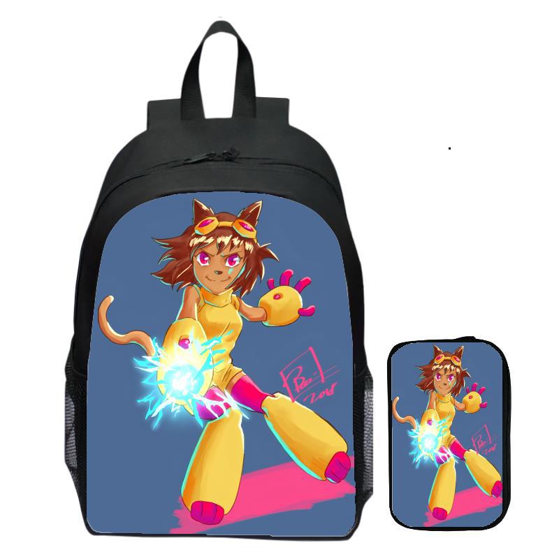 Gameoverse Children's Elementary School Kindergarten Male and Female Students Backpack Pen Bag 2Pcs Set
