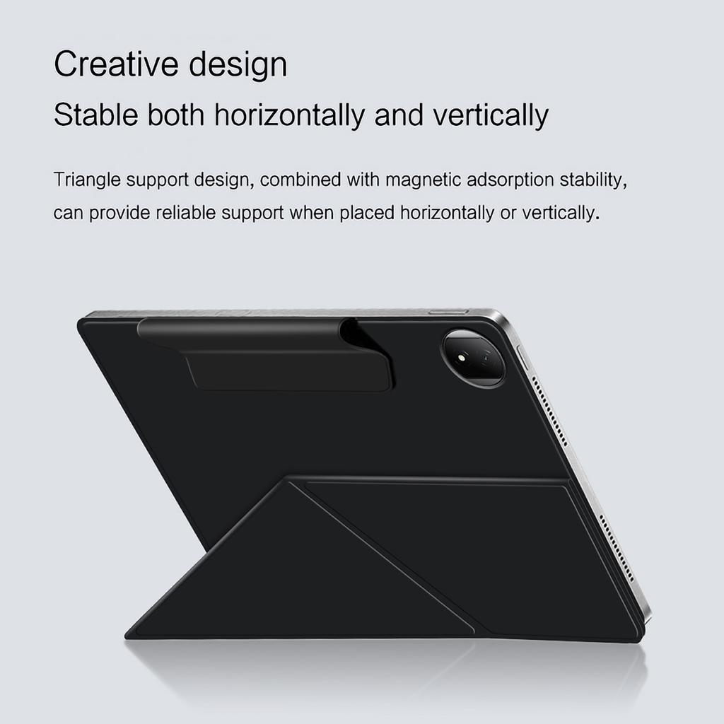 For Honor MagicPad 2 12.3 Leather Case Origami Stand Magnetic Tablet Cover Auto Wake/Sleep