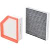 16546-6RA0A 27277-6RC0A Engine Air Filter And Cabin Air Filter With Activated Carbon Compatible With Nissan Rogue    2024 2025