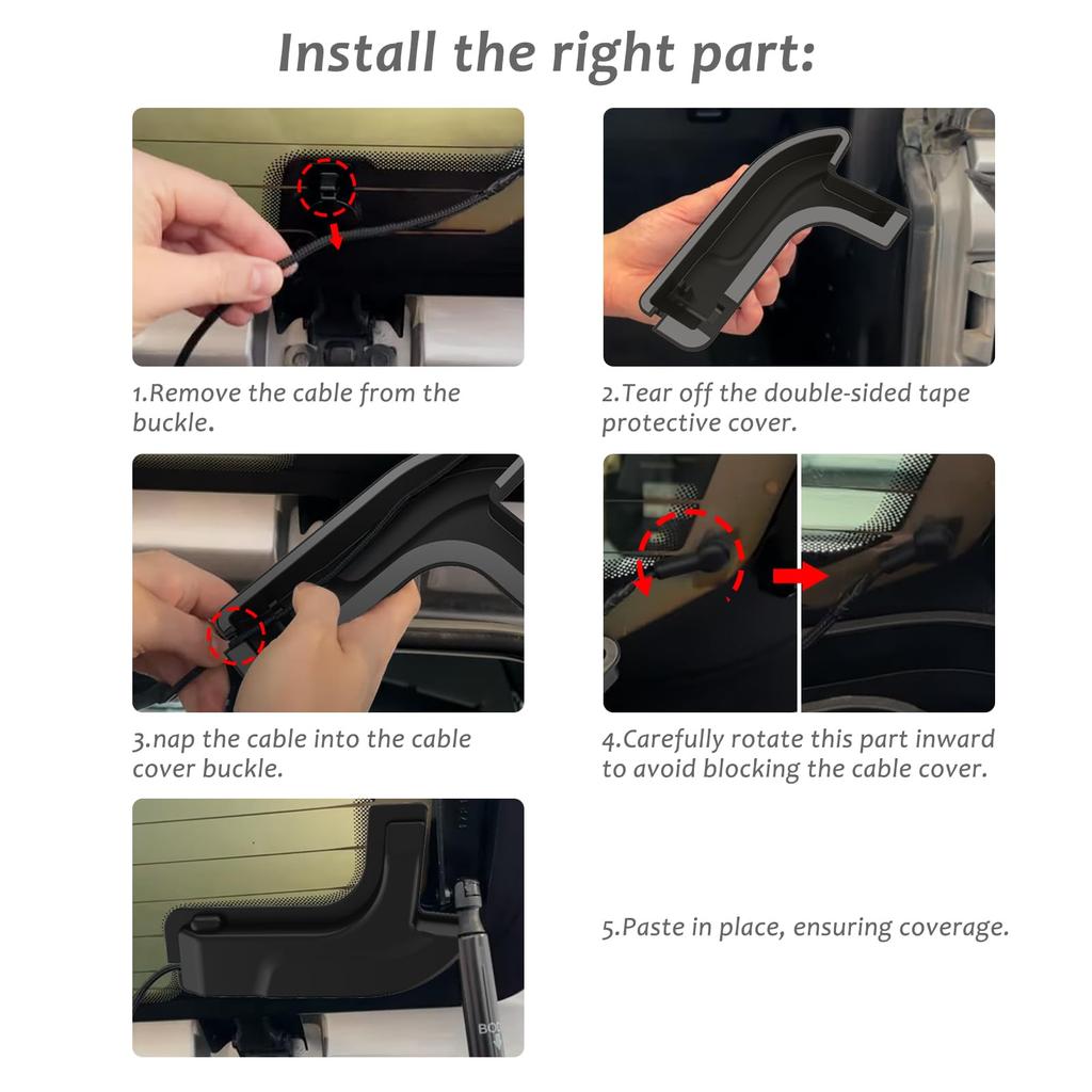 Rear Defogger Cable Cover For Jeep Wrangler JL 2018-2024 Rear Windshield Harness Protective Cover Conceals Car Accessories