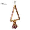 Triangle Cotton Rope Swing Pet Birds Parrot Biting Grinding Climbing Cage Toy