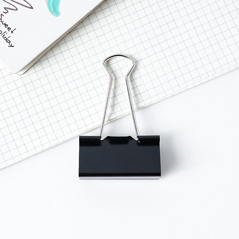 Black Long Tail Paper Clip - Small Phoenix Iron Clip for Office and Test Papers