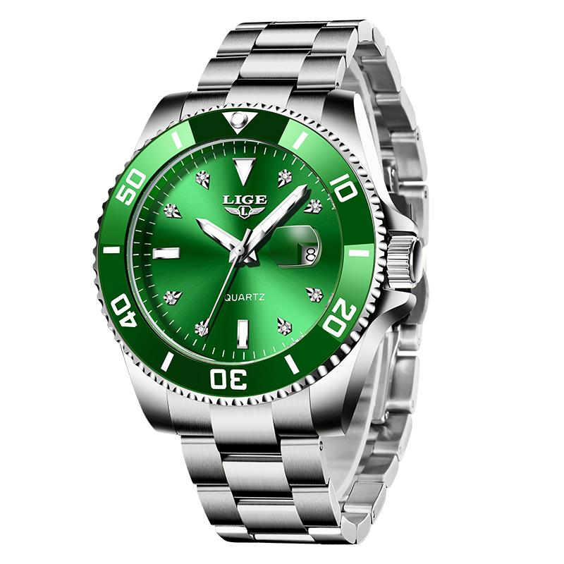 LIGE Neu Top Marke Luxus Männer Uhr Mode Lässig Wasserdicht Datum Uhr Quarz Uhren