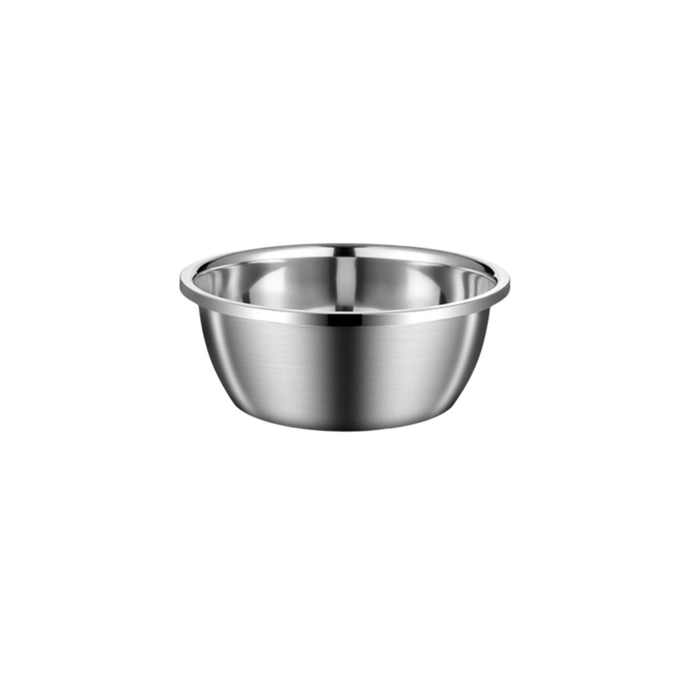 Food Grade Stainless Steel Bowl Multi Purpose Metal Water Bowls Deepen Mixing Bowl  Household Use