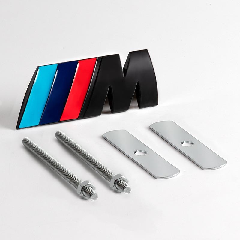 1Pc Metal BMW Grille M Badge Clip Foot Fixed Modification Logo Decorative Sticker For BMW M1 M2 M3 M4 M5 M6 M7 M8 Accessories CG0