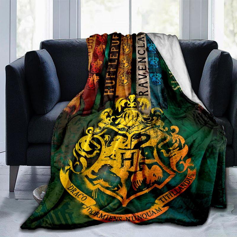 Harry Potter Hogwarts House Crests Wall Scroll DecorPrint Blanket, Soft Blanket For Sofa Office Bed And Travelling Daughter Birthday Gift es