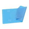 17.7x25.6in Silicone Baking Mat Household Pastry Rolling Mat with Scale for Home KitchenBlue