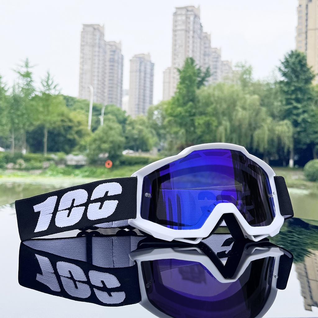 Newest 100 Motorcycle Goggles For Men Motocross Sunglasses Safety Protective MX Night Vision Helmet Goggles Driving Glasses