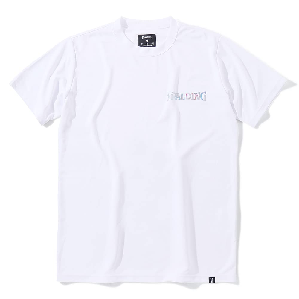 

Spalding Volleyball T-Shirt with Hologram Wordmark, White, Size L, SMT23068V