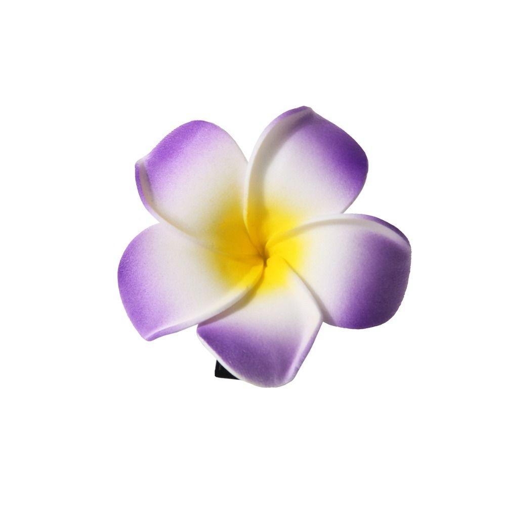 Plastic Gradient Flower Hairpins Mid Size Girls Duckbill Clip Cute Flower Hair Clip  Streetwear