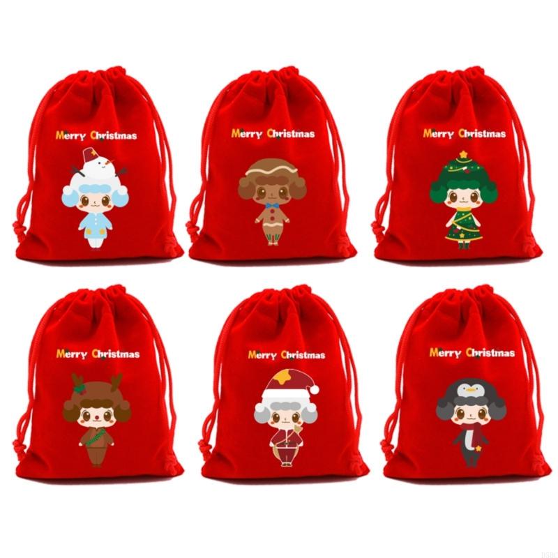 6 Pack Premium Holiday Packaging 20x30cm Use Gift Bags for Seasonal Sweets Decorations and Celebration Supplies