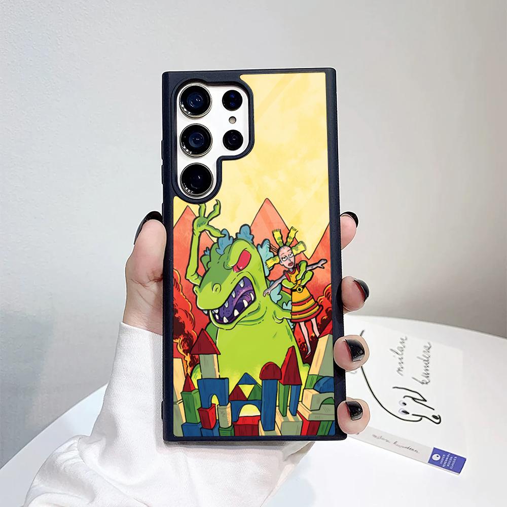 Cute Cool Rugrats Funny Phone Case For Samsung Galaxy S26 S25 S24 S23 S22 S21 S20 FE Edge Pro Plus Ultra PC+TPU Cover
