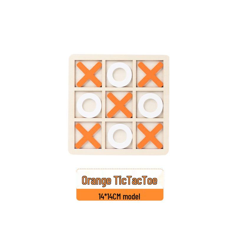 Wooden Tic-Tac-Toe Board Game for Kids: Educational Toy for Early Learning and Logical Thinking Development