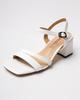 Aiformaria 92822903 36 White Leather Heeled Sandals