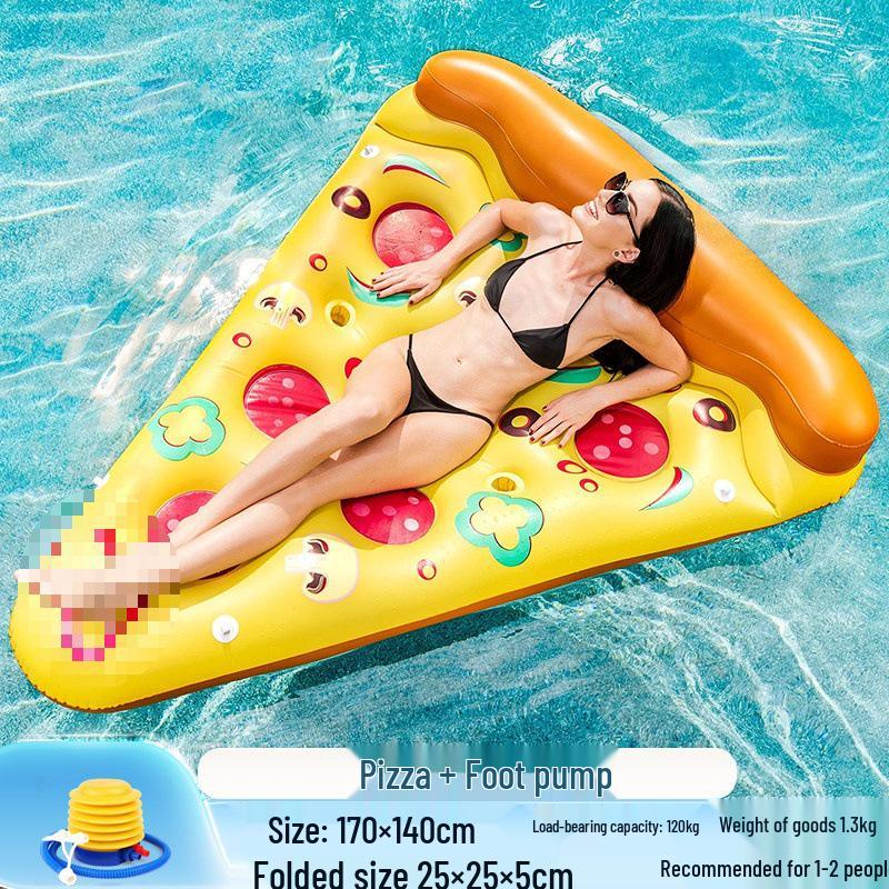 Inflatable Pineapple Cactus Watermelon Pizza Rainbow Pool Float Set