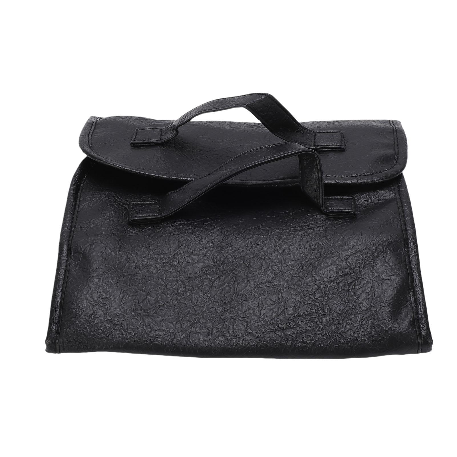 

Hanging Makeup Bag Water Proof PU Leather Travel Toiletry Bag for Flights Road Trips Detachable Cosmetic Bag чёрный