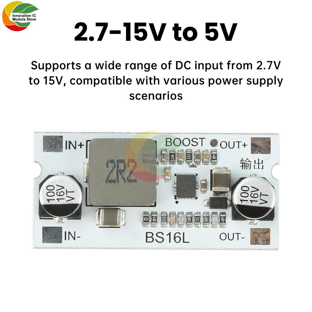 DC-DC High-Power Boost Module 2.7-15V To 5V/9V/12V 12A Aluminum Substrate With Short-Circuit Protection
