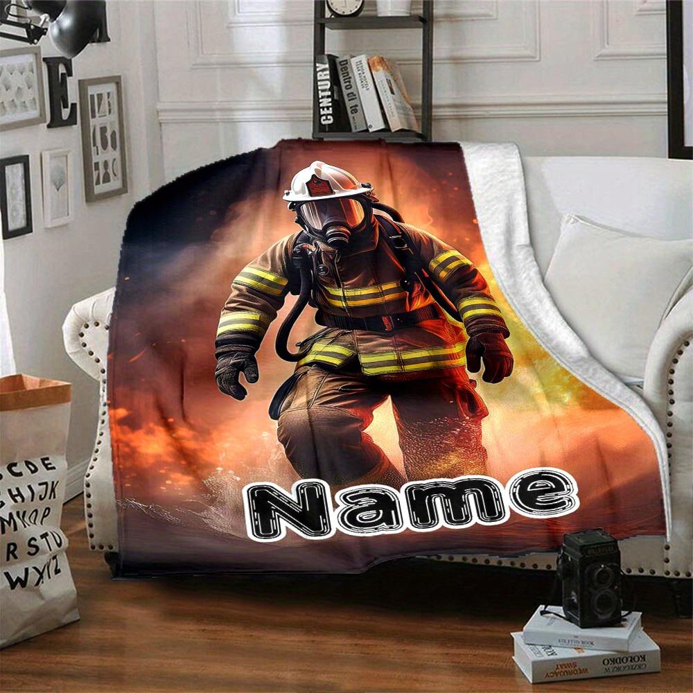 Home Firefighter Blanket Fashion Home Blankets Used For Chair Office Sofa Bed Camping Soft And Warm Giving Friends And Relatives Birthday Gifts