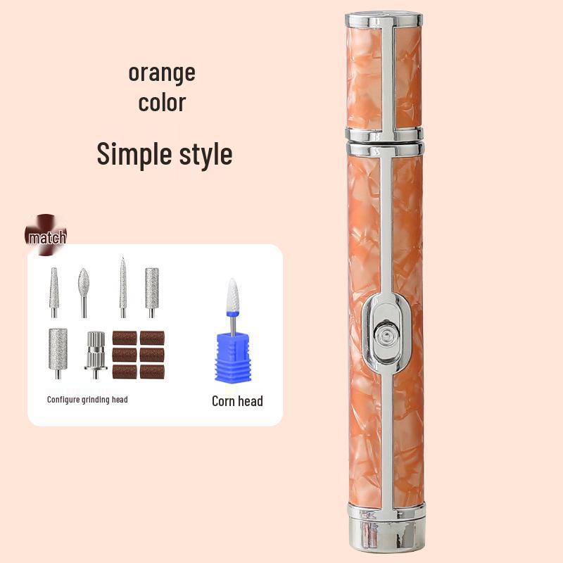 Compact Gray Electric Nail Polisher & Dead Skin Remover Tool