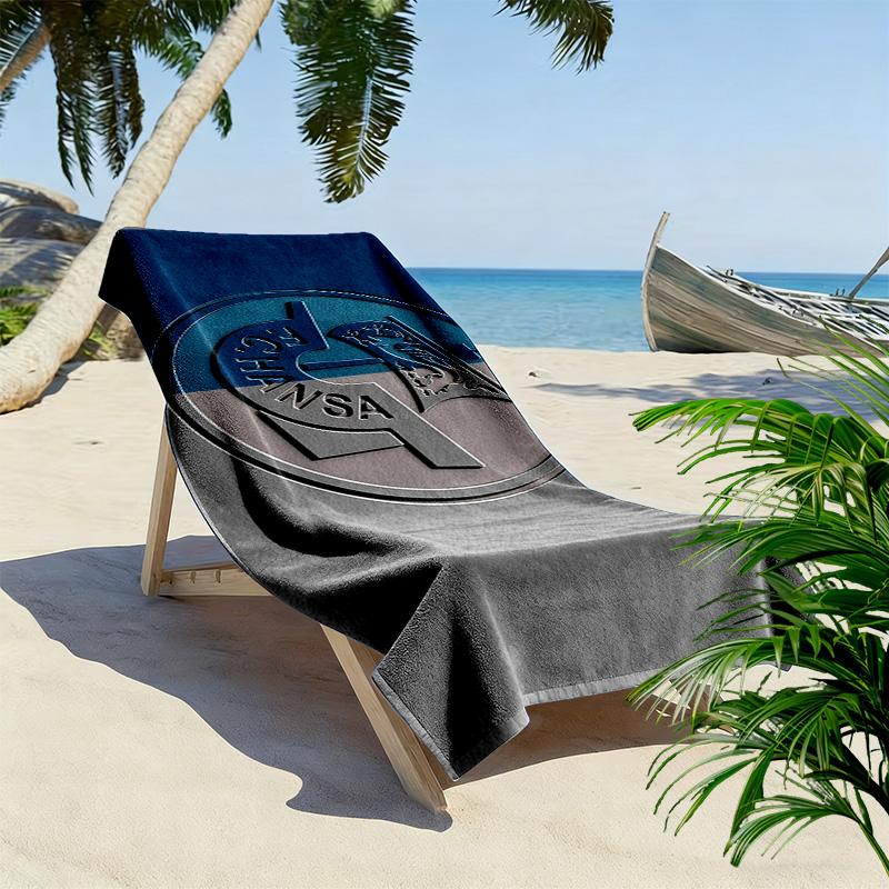 FC Hansa Rostock Druck Strandtuch, Großes Weiches Schnelltrocknendes Handtuch für Strand Camping Schwimmen
