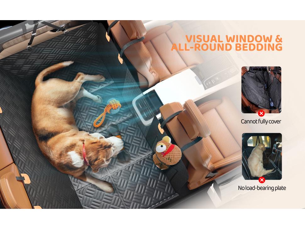 Pokrowiec na siedzenie samochodowe dla zwierząt i legowisko dla psów wszystkich rozmiarów - Akcesorium podróżne chroniące przed zabrudzeniami