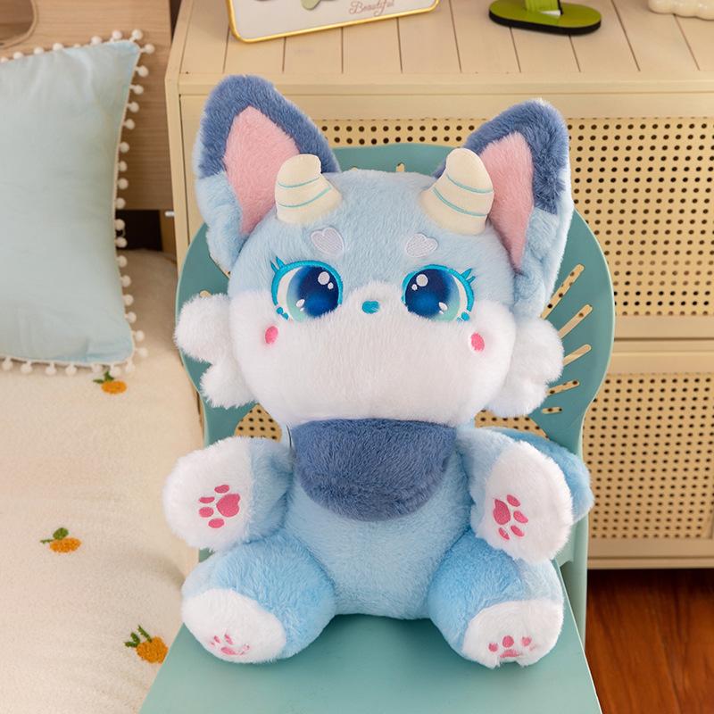 

New little devil fox doll girl gift sleeping doll plush toy rag doll birthday gift 35cm-0.28kg