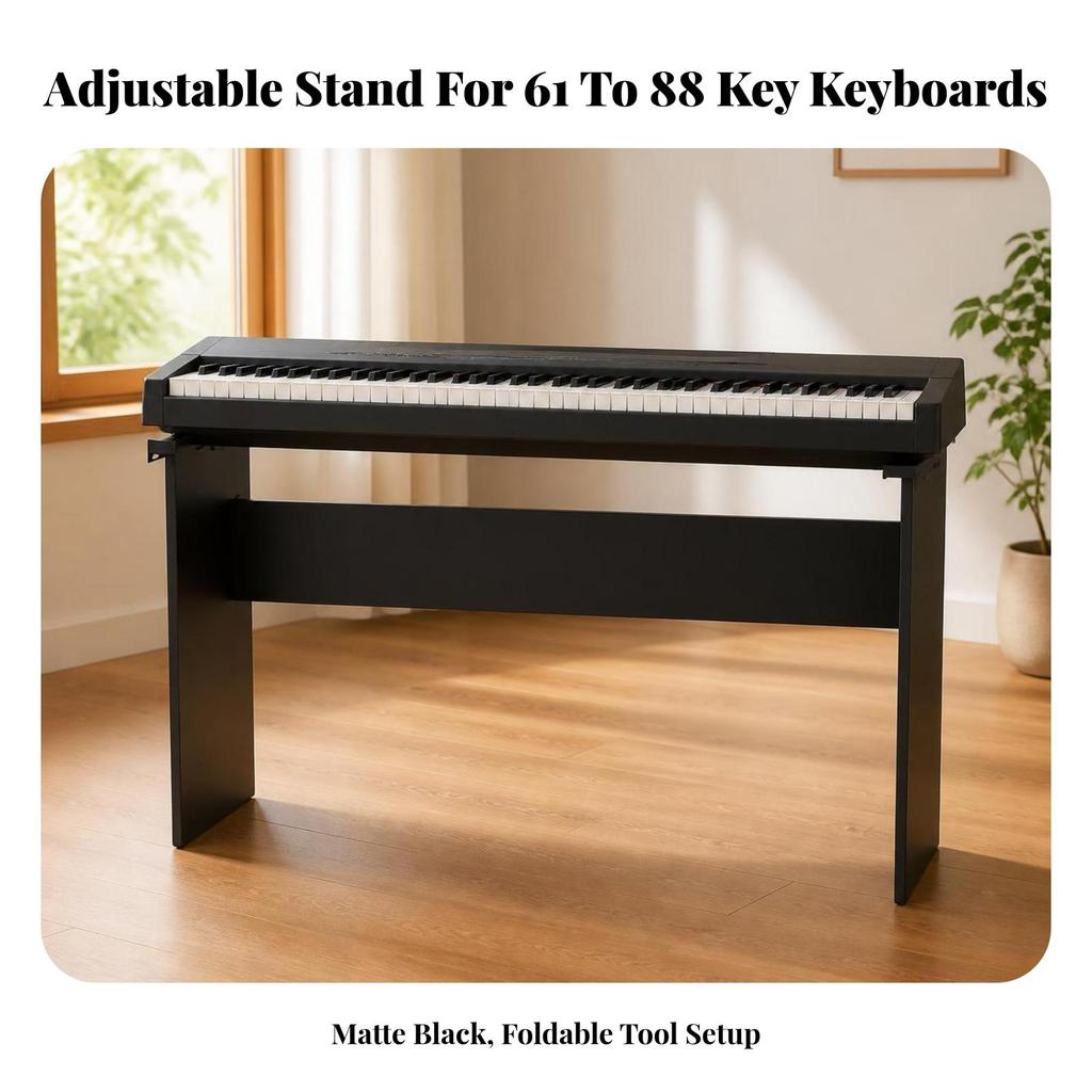 Universal Piano Stand | Sturdy, Keyboard Stand, Secure, for Home Studio, Music