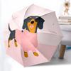 1pc Dachshund Sweater Automatic Folding Umbrella - Portable Collapsible Design, 8-Rib Iron Frame Yy251209051
