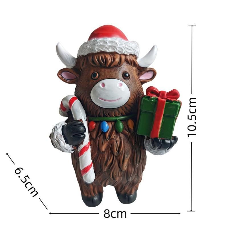 Highland Cow Christmas & Halloween Ornament for Home & Garden Decor