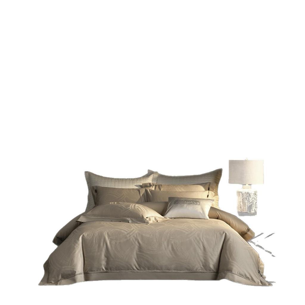 Italian Light Luxury Style Haute Couture Jacquard Bedding Bedding Four Seasons Sea Island Cotton Pure Cotton Long-Staple Cotton