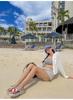 Women's 4-Piece Long Sleeve Hooded Swimsuit - Slimming, Sun-Protective, and Conservative for Beach & Hot Springs