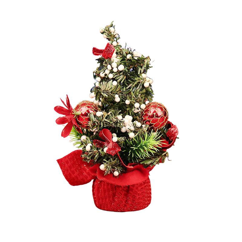 

1PC Christmas Stable Placement Small Christmas Tree Ceremonial Festive Atmosphere Party PVC Home Decoration