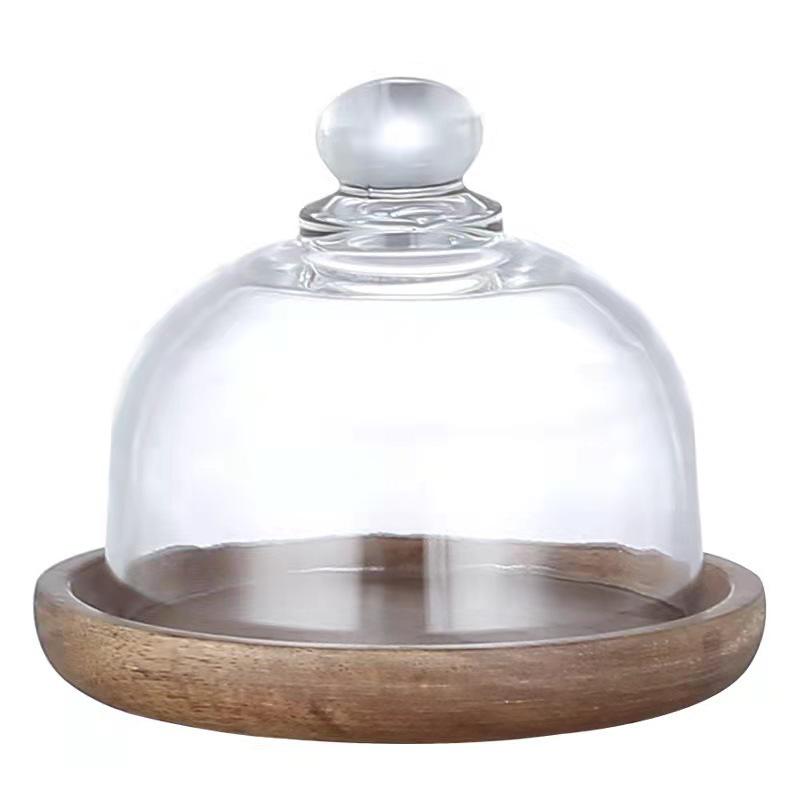 Solid Wood & Glass Mini Dessert Display Stand