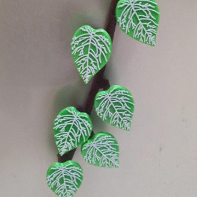 Plant Fridge Magnets Cute Fake Maple Leaves Fridge Sticker Funny Ivy Refrigerator Decor Fake Ivy Fridge Magnet Pad With Stems