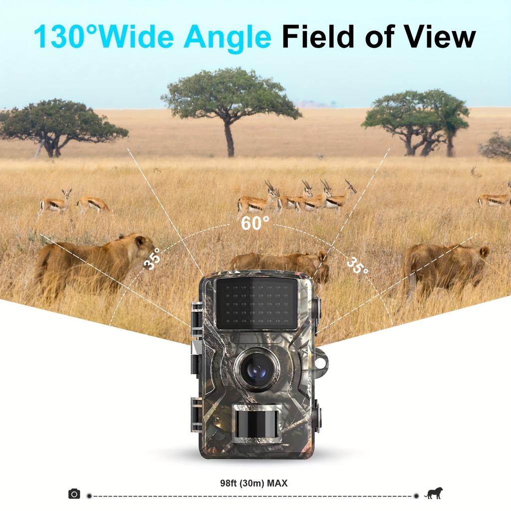 Jagdkamera, 16 MP, 1080 P, 940 nm, Infrarot-Nachtsicht, Bewegungsauslöser, Sicherheitskamera für den Außenbereich, Wildtier-Fotofallen