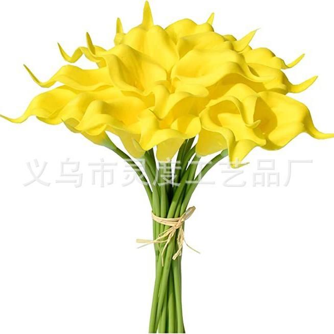 Simulation Bouquet Mini Pu Calla Lily Wedding Home Decoration Flower Ornament Photography Prop Fake Flower