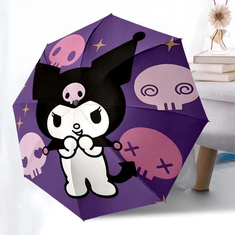 1pc Gothic Kawaii Skulls Umbrella with Plastic Handle,Suitable for All Seasons Home Travel Outdoor UmbrellaSanlio135