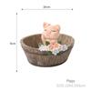 Bunny Flower Pot for Succulents Plants, Mini Animal Planter Decorative Garden Pots Landscape Desktop Ornament Decoration