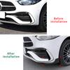 Front Bumper Spoiler Corner Protector Canard Diffuser Splitter For Mercedes Benz C-Class W206 AMG C200 C260 C43 Brabus 2022+