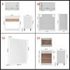 14 Piece Kitchen Set Lyon White Particleboard