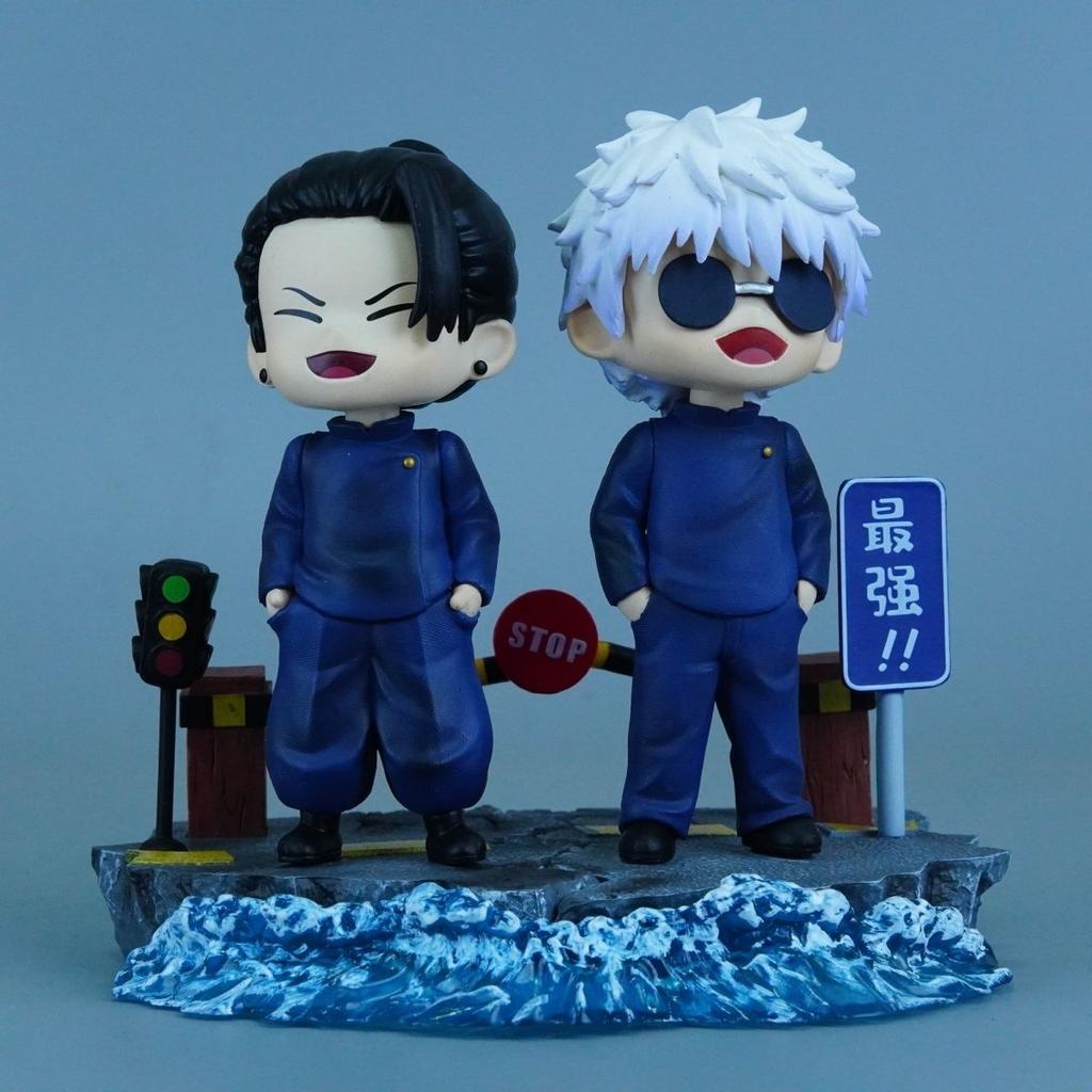 Jujutsu Kaisen Satoru Gojo Scene Ninja Assassin 13cm/5.11Inch Can move Partner PVC Anime enthusiast Figures Battle Playthings Gifts