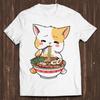 Ramen Cat Mens Kids T Shirt Anime Kawaii Neko Ramen Cute Japanese Noodle Cool Gift Tee C447
