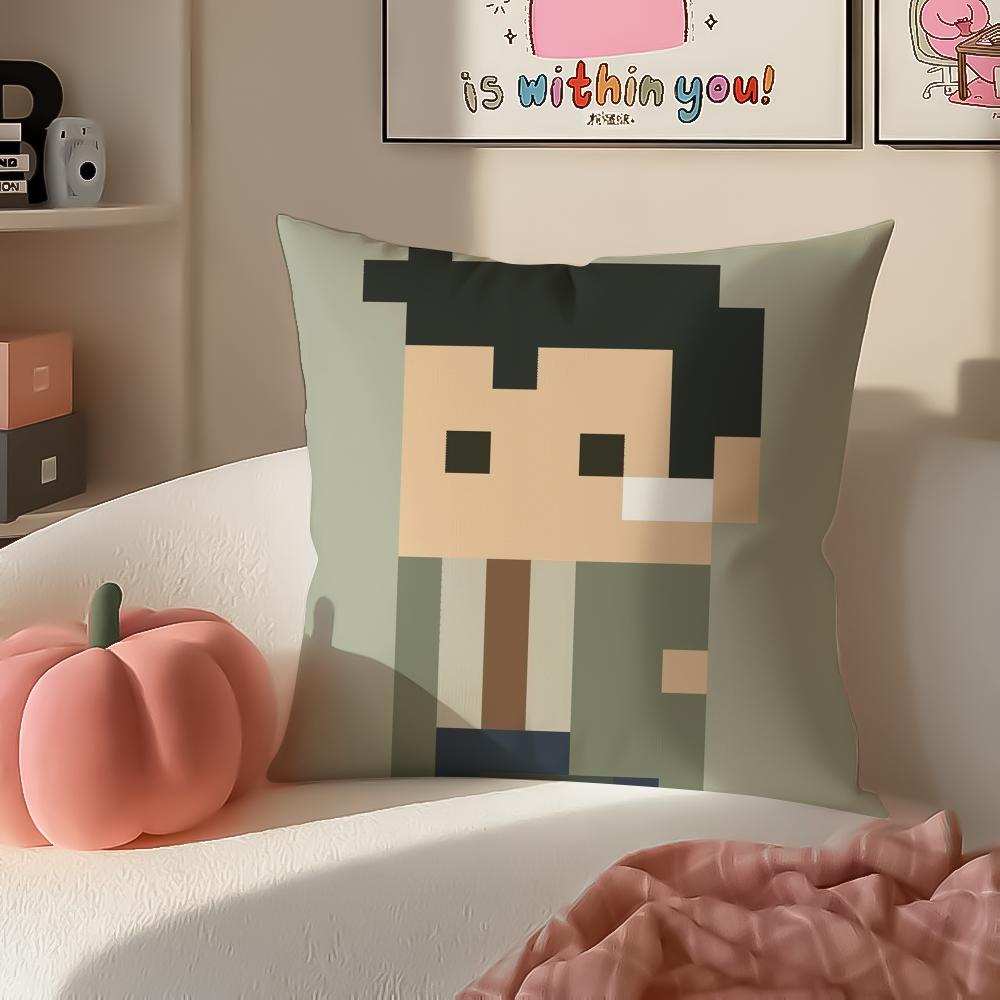 

1pc AAce Attorney Cushion Cover Pillowcase Short Plush Invisible zipper Room Sofa Cushion Cover 30X30cm