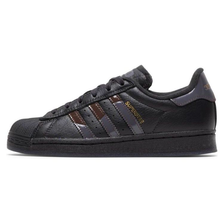 

Кроссовки Dime x adidas Superstar ADV Карбоновый коричневый Унисекс Черный Серый-Пять FZ6003 44