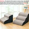 CAWAYI KENNEL Pet 2/3/4 Steps Stairs Memory Foam Dog Sofa Stairs for Small Dog Cat Ramp Ladder Anti-slip Bed Stairs Pet Supplies