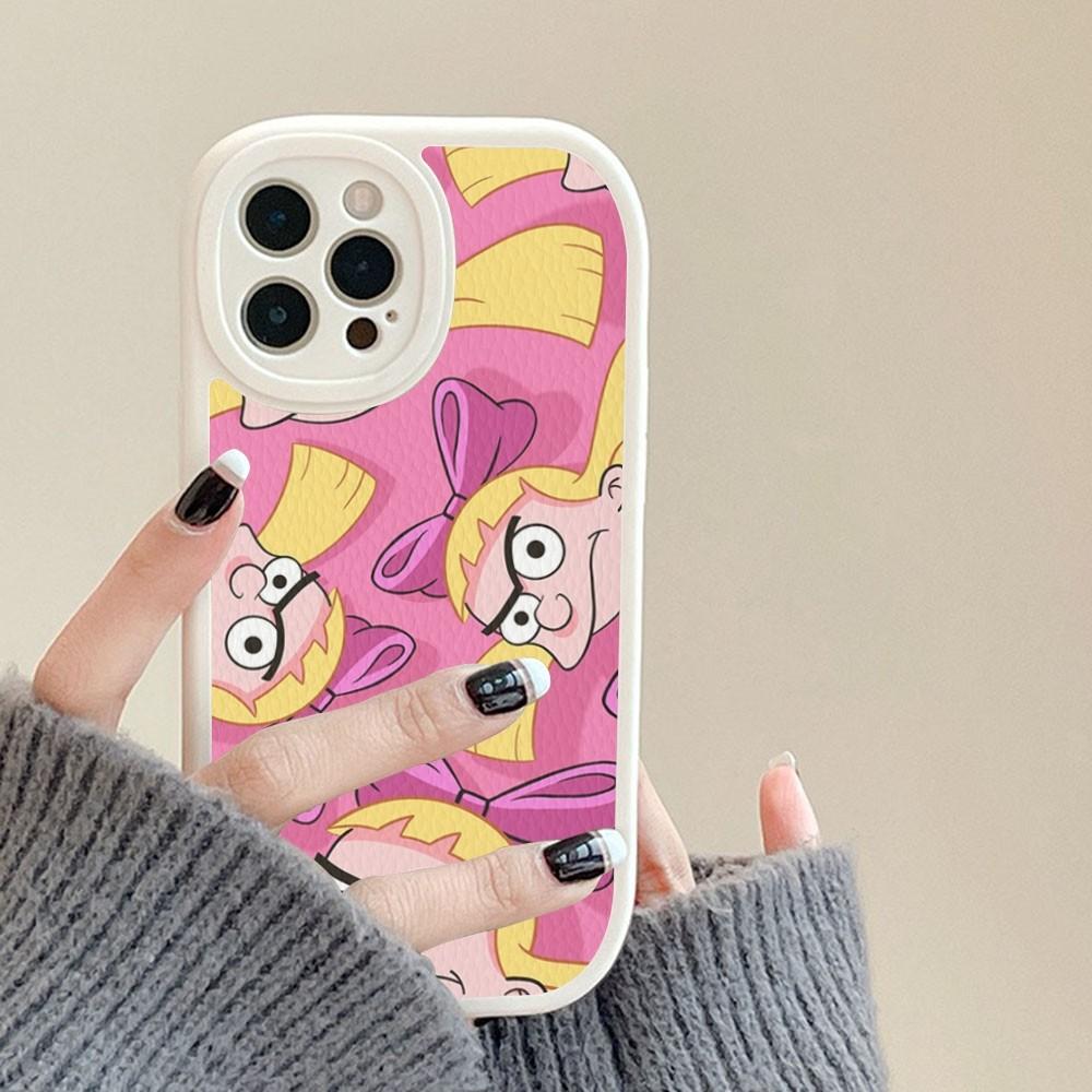 Hey Arnolds Cartoon Phone Case Hard Leather For iPhone 14 13 12 Mini 11 14 Pro Max Xs X Xr 7 8 Plus Fundas